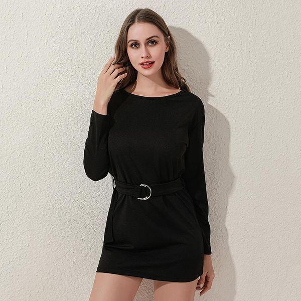 

casual dresses 2021 women dress solid summer short party ladies fashion t shirt white vestido de mujer, Black;gray