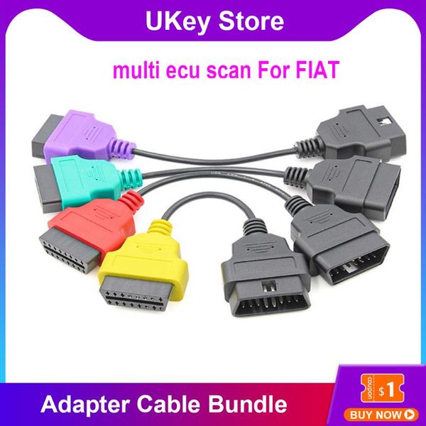 

okeytech 4pcs/lot multi ecu scan for adapter cable bundle car obd diagnostic tools