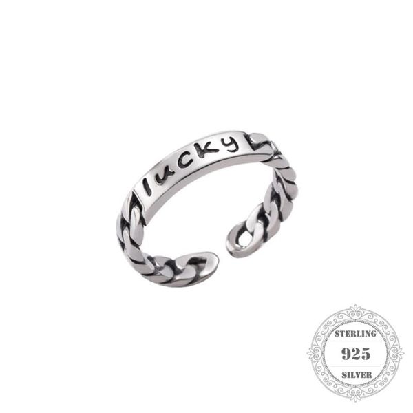 Cluster-Ringe, Glücksring, Stil, Seelenschmuck, guter Schmuck für Damen und Herren, 2021 Geschenk aus 925er Sterlingsilber, Super-Angebote