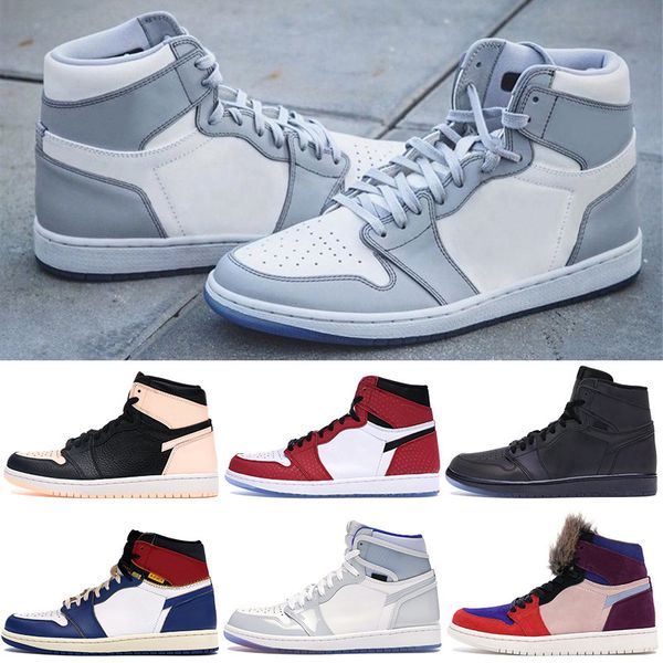 

shoes wolf grey sail 1 1s basketball men women zoom fearless crimson tint aleali may gym red black white sneakes