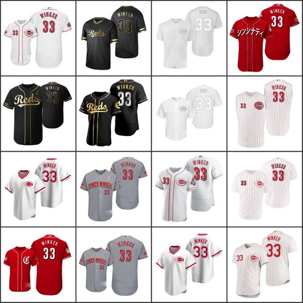 

cincinnati reds men 33 jesse winker womenyouth jersey, Black;red