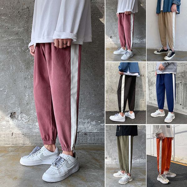 

pants men's casual four seasons korean fashion big size loose harlan sports lovers capris batch ubf6, Black