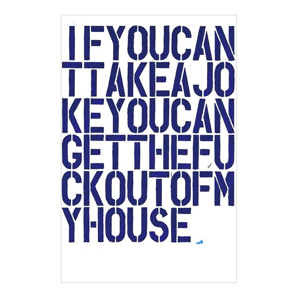 

Christopher Wool If You Can Take A Joykey Painting Poster Print Home Decor Framed Or Unframed Photopaper Material