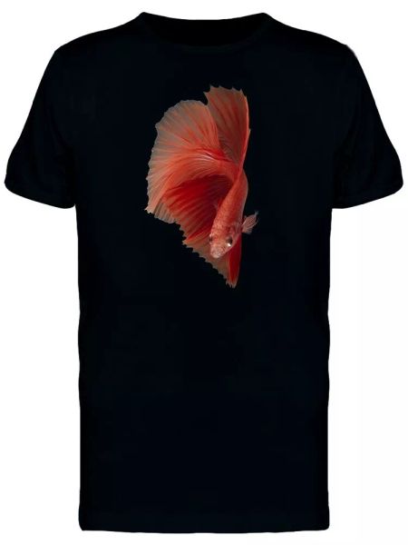 

Siamese Fighting Red Fish Tee Men's -Image by Shutterstock, White;black