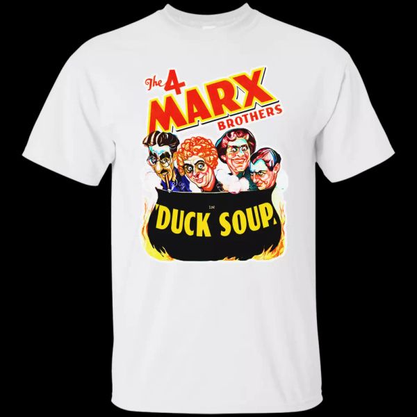 

marx brothers, harpo, groucho, chico, duck soup, t-shirt, White;black