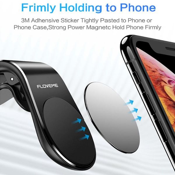 

cell phone mounts & holders magnetic l-type holder in car smartphone stand clip for mount suit to all model cellphone