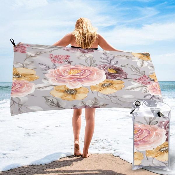 

towel bath vintage rose quick dry large absorbent for swimming beach sport
