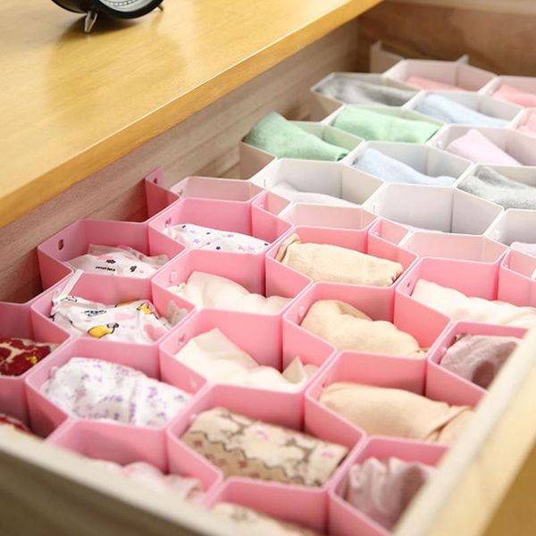

storage drawers adjustable drawer honeycomb clapboard partition divider box separator diy grid organizer cell sorting panties