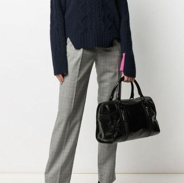 

waist bags black advanced letter leather one shoulder dajustable portable tote bag