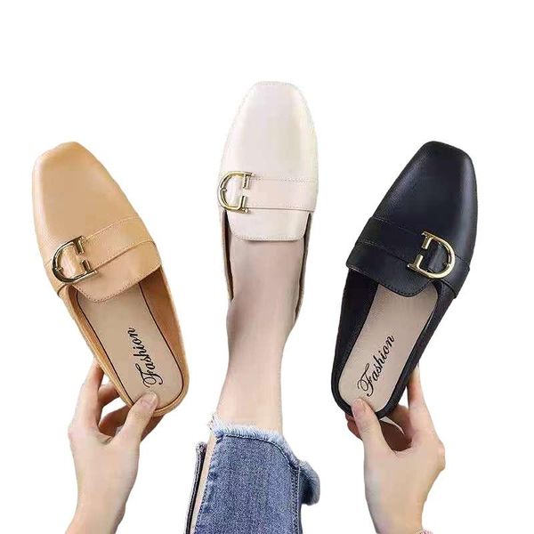 

slippers women's summer shoes star same style low heel comfortable, Black