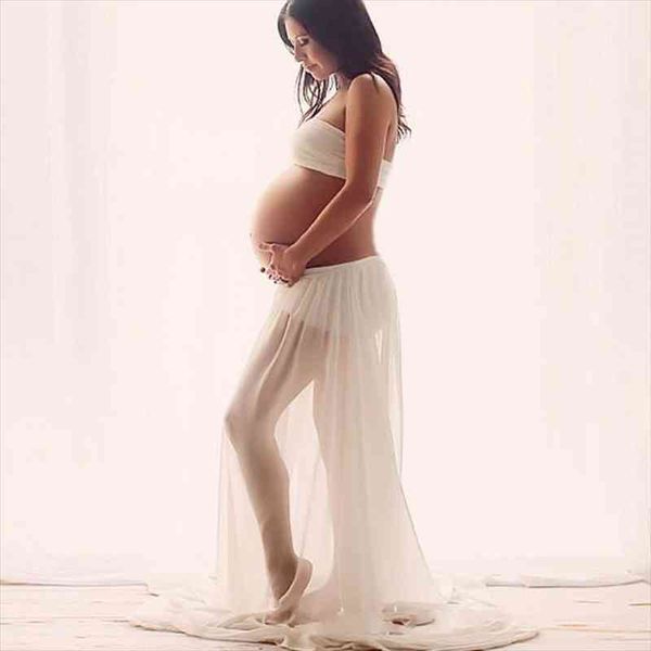 

chiffon long pregnant wrap skirts with sash maternity pshoot modest simple female maxi skirt for women arrival sheer, Black