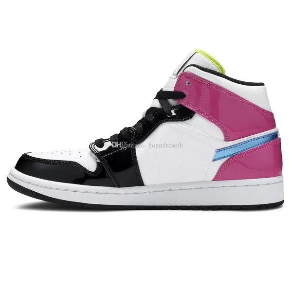 

jumpman 1 mid se cyber active fuchsia basketball shoes 1s sneakers cz9834 100