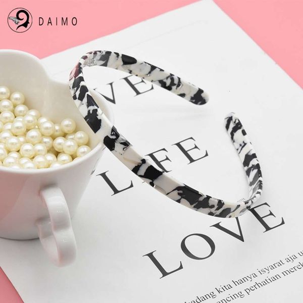 

daimo simple cream green headband elegant girl's curling band hair clip, Silver
