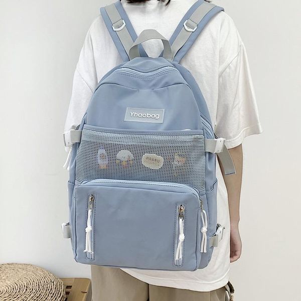 

backpack schoolbag nylon ladies youth college style student travel large-capacity tide
