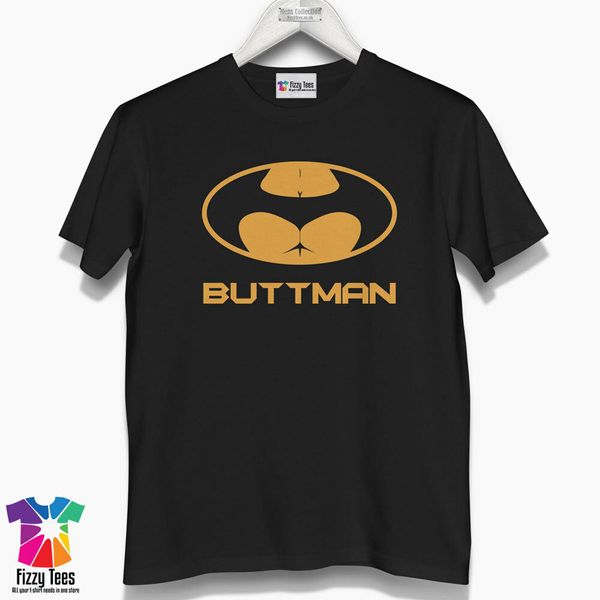 

Men's Buttman T-Shirt - funny t shirt movie style gift for him, White;black