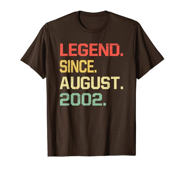 

Legend Since August 2002 T-Shirt- 17 Years Old Shirt Gift T-Shirt, Mainly pictures