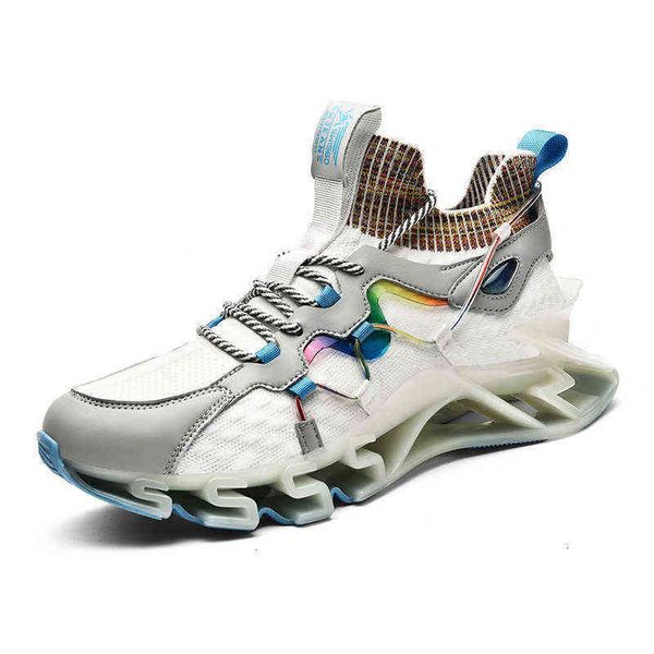 

sports fashion leisure shoes men's korean running breathable 2021 high mesh