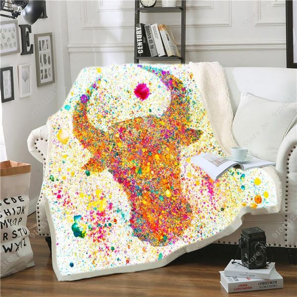 

blankets cow cattle pattern sherpa fleece bed blanket bedspread coverlet cover soft lightweight warm cozy