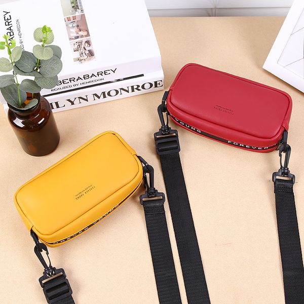 

2021 single fashion slant span spring summer mobile phone bag wide shoulder belt women's small