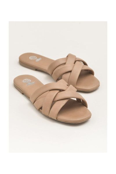 

slippers by women's 20yat056-5/tan, Black