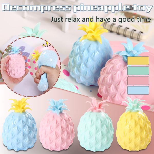 

Squeeze Toy Pineapple Anti-stress Grape Ball Fun Gadget Exhaust Decompression Toy For Adult And Children Stress Reliever#gm