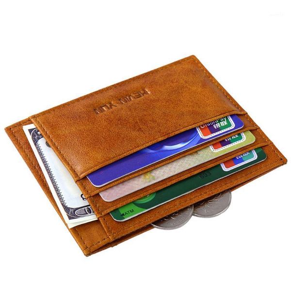 

card holders kevin yun designer brand holder oil genuine leather men case wallet1, Brown;gray