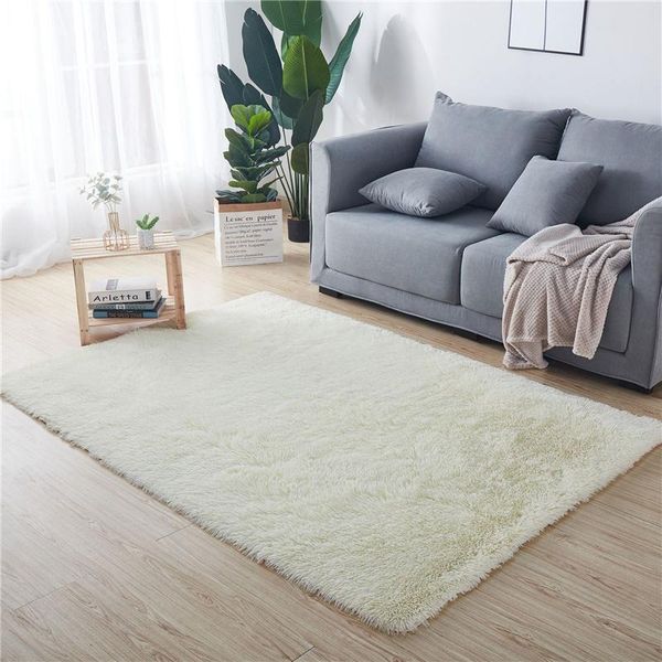 

carpets pure color silky fluffy carpet for living room plush rug mat sofa home decor soft velvet bedside balcony children