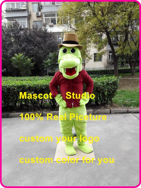 

mascot doll costumegena crocodile mascot costume croco custom fancy costume anime kit mascotte theme fancy dress carnival costume 401494, Red;yellow