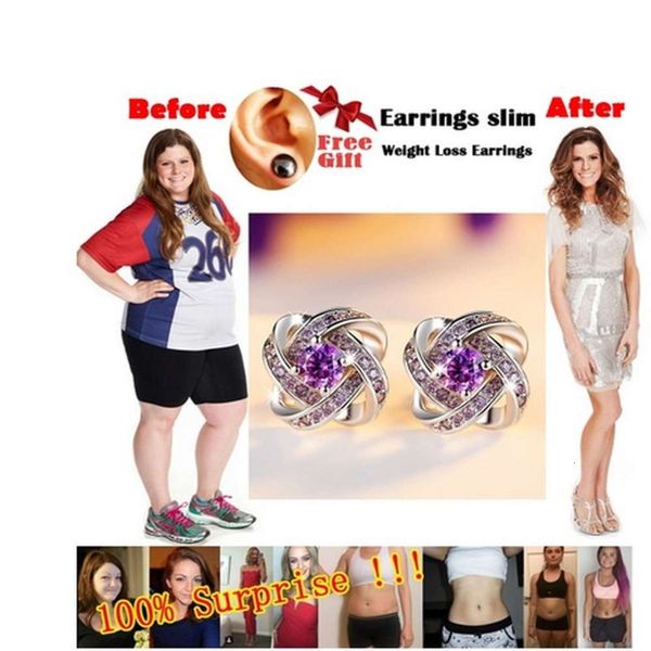 

amethyst clover earrings for women, Black