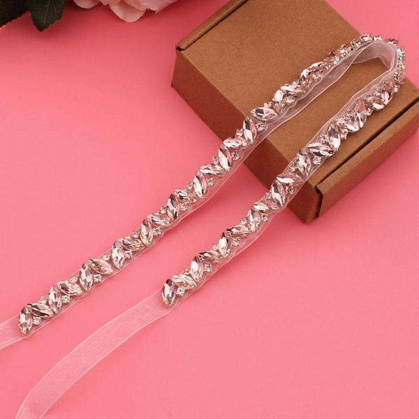 

wedding sashes bridal dress belt handmade pearl rhinestone accessories, White