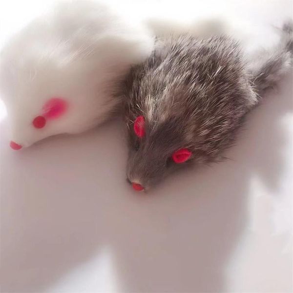 

1pcs funny fur false mouse pet cat supplies toys plush 18cm