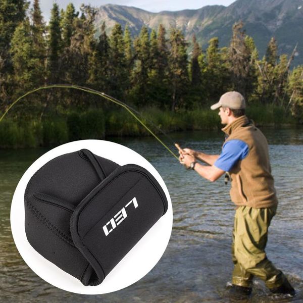 

fishing accessories pouch lightweight portable baitcasting large spinning reel bag protective cover outdoor storage durable tackle case