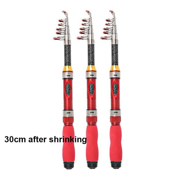 

mini fishing rod spinning carbon hand tackle ocean easy to carry pole boat rods