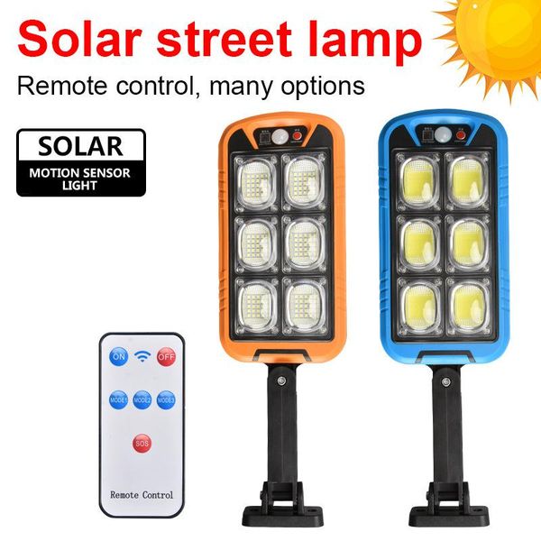 

solar lamps led outdoor light cob street lamp 3 modes motion sensor lighting waterproof wall for garden courtyard