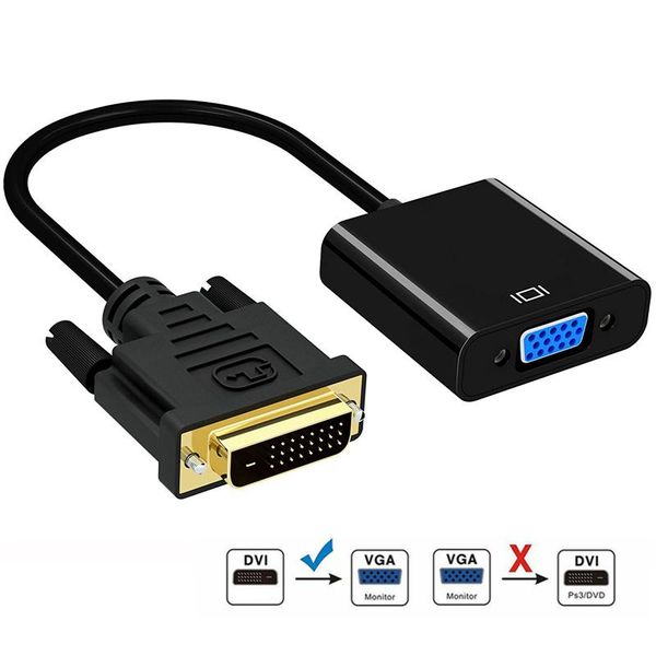 

zeadow dvi 24+1 25 pin dvi-d to vga male female full hd 1080p video cable converter for tv ps3 ps4 lappc hdtv projector cables & connect
