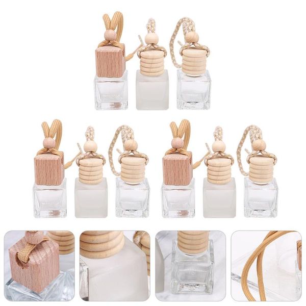 

storage bottles & jars 9pcs refillable car hanging empty perfume bottle
