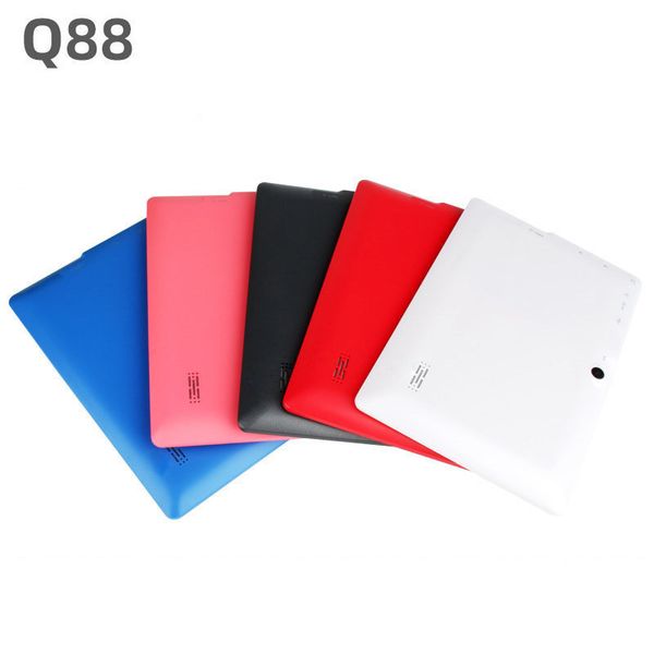 Q88 Fashion Kids Tablet PC 7 inch Android 4.4 System 4GB ROM Allwinner A33 Quad-core Google MP3 MP4 Video Player Bluetooth Wifi
