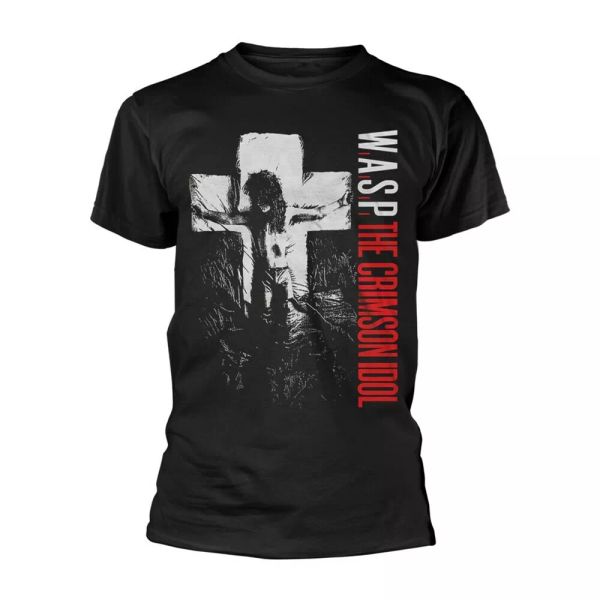 

w.a.s.p. the crimson idol official t-shirt men unisex, White;black