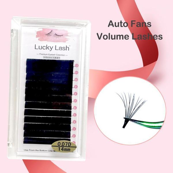 

lucky lash blooming eye lash, easy fanning eyelashes ,russian eyelash extensions volume cilia individual fans false1