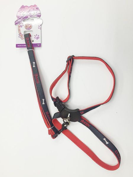 

dog collars & leashes 500pcs/lot adjustable no-pull denim harnesses leash collar training walking running rescue harness small medium large