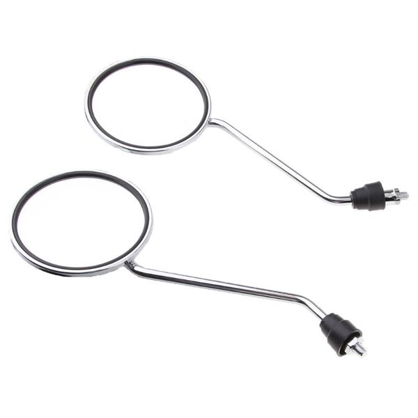 

motorcycle mirrors 2pcs 8mm round rearview for motorbike dirt bike scooter