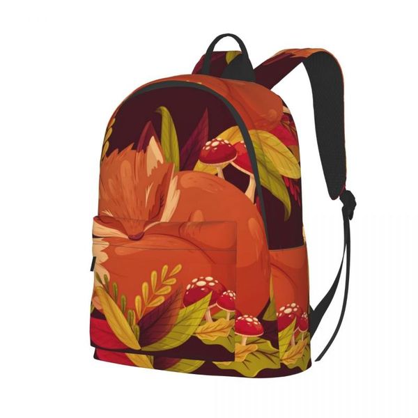 

backpack 2021 casual autumn with leaves school bag for teenage travel tote packbag