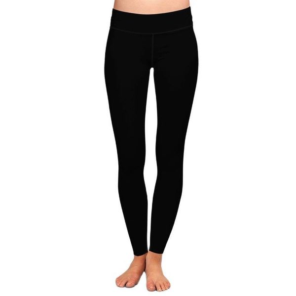 

women's leggings arrival women plus size solid black high waist comfortable breathe y fitness stretch