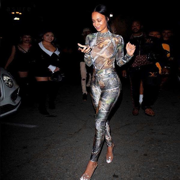 

y2k tracksuit women two piece set female sportswear office suit club outfits fashion home clothes a20534s 210712, Gray