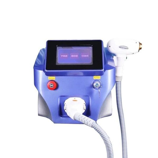 

professional permanent opt ipl laser diode hair removal machine 808nm 755nm 1064nm q switch skin care pigment therapy salon beauty equipment, Black