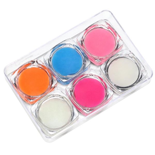 

6pcs/set nail luminous gel fluorescent for party club manicure body art soyw889 glitter, Silver;gold