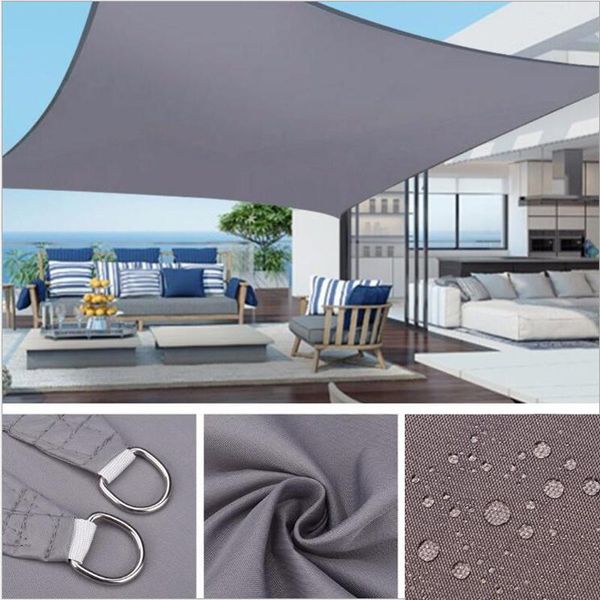 

tents and shelters squre rectangle summer outdoor waterproof anti-uv shade canvas oxford cloth sunscreen rain cover garden courtyard awning
