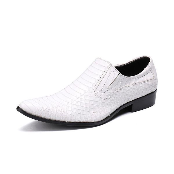

dress shoes carved white men's pointed casual leather breathable single, Black