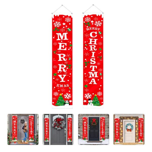 

other festive & party supplies 1 pair christmas door banners curtains couplets (red)