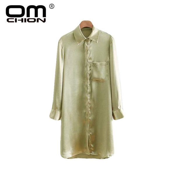 

women's blouses & shirts omchion blusas mujer de moda 2021 autumn long blouse women casual loose female shirt sleeve elegant for lc402, White